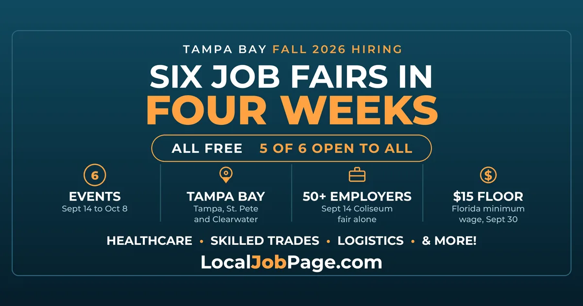 Fall 2026 Tampa Job Fairs & Hiring Events: Your Complete Guide